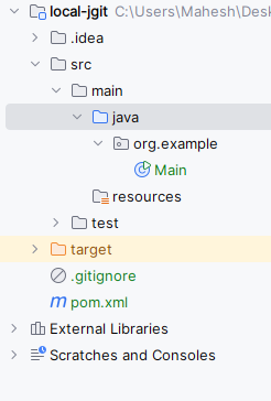 Create a local repository with JGit