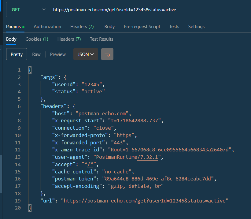 How to Access Request Parameters in Postman?